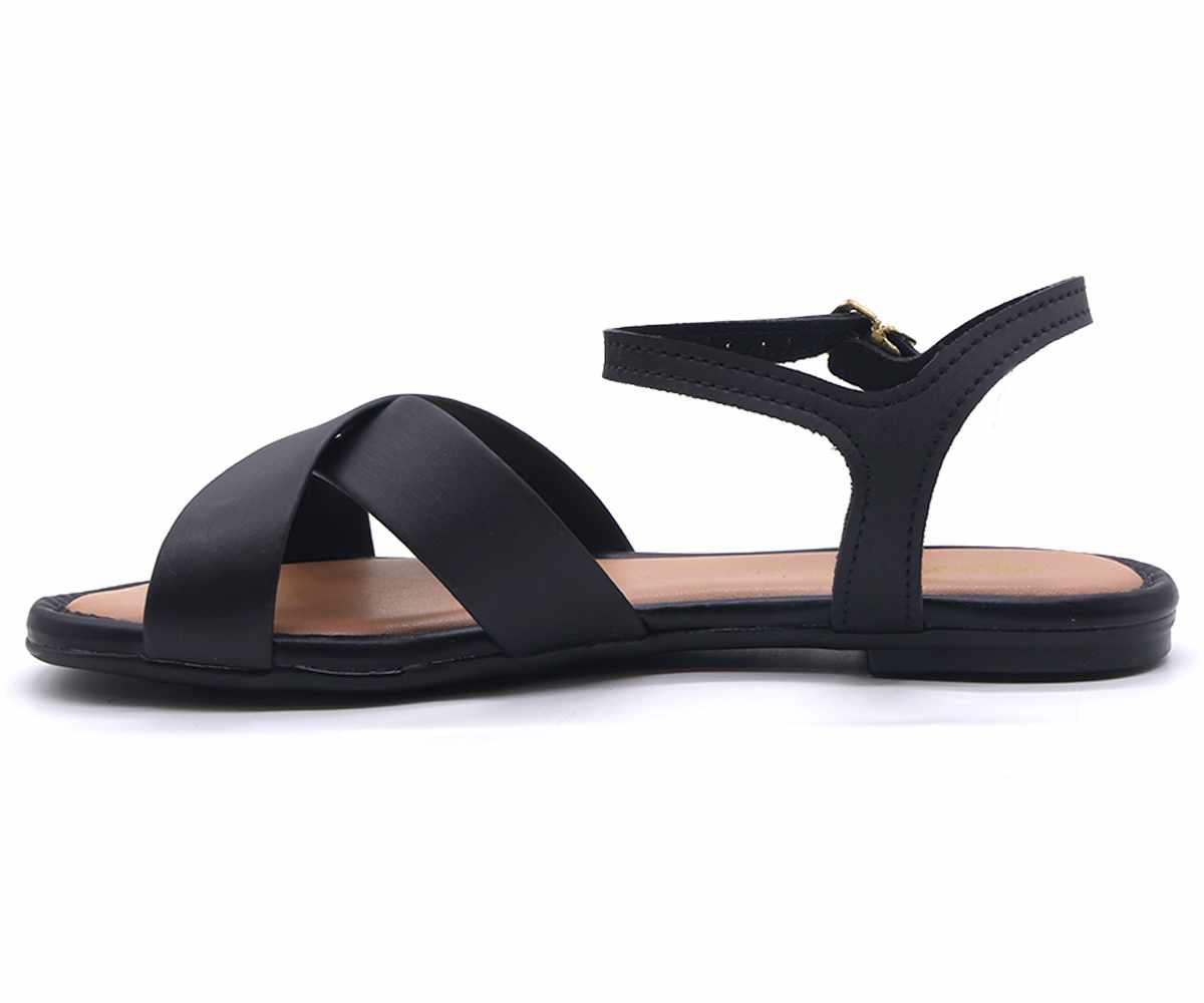 BR Classic Black Crossover Sandal