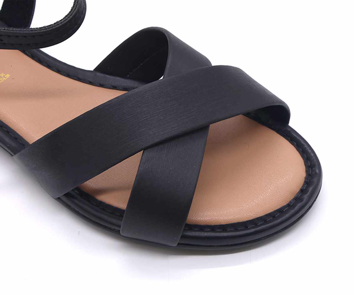 BR Classic Black Crossover Sandal