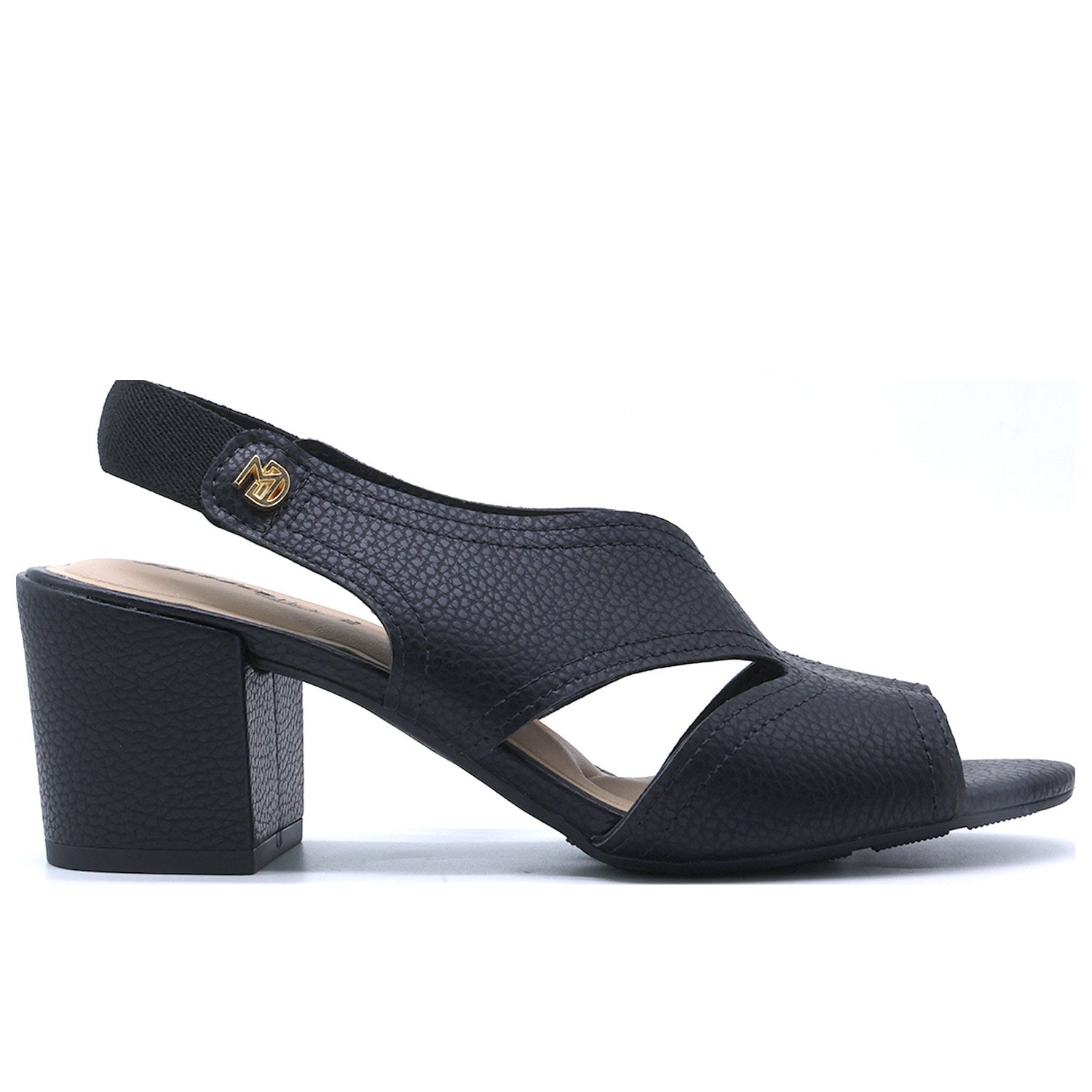 BR Black V-Cut Sandal
