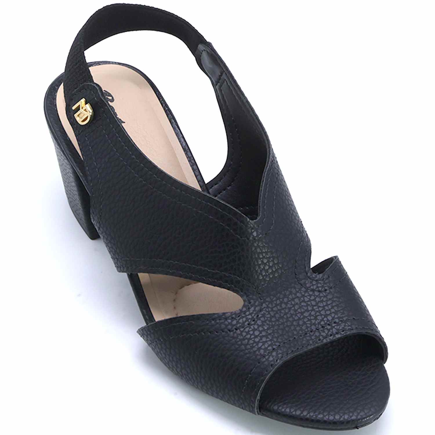 BR Black V-Cut Sandal