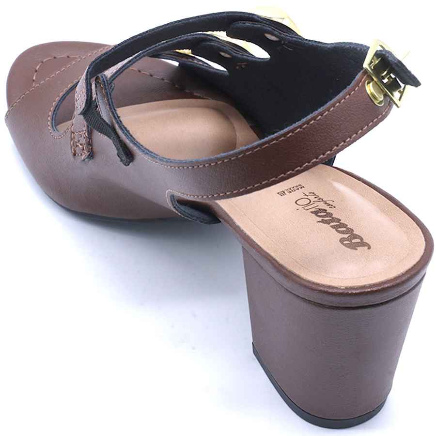BR Brown Studded Multistrap Sandal