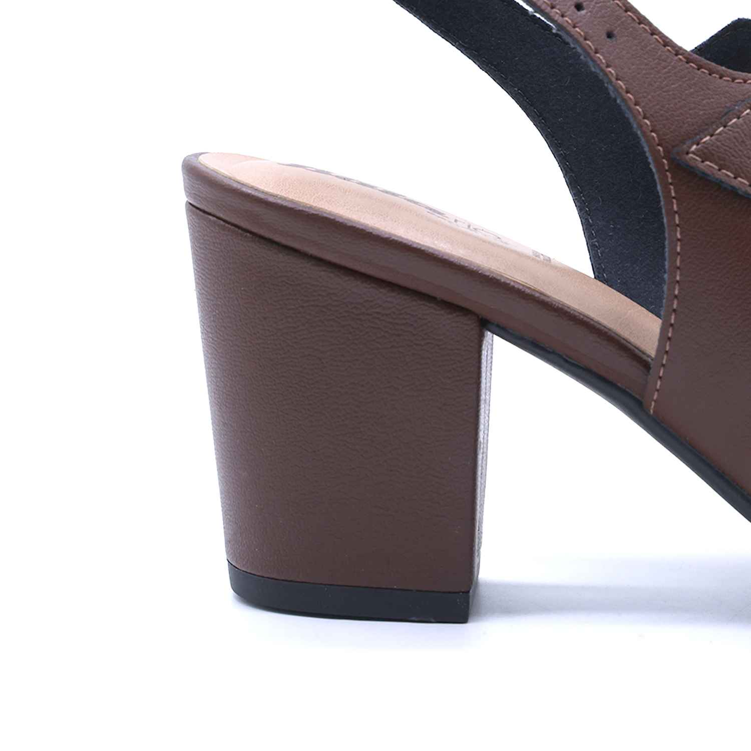 BR Brown Studded Multistrap Sandal