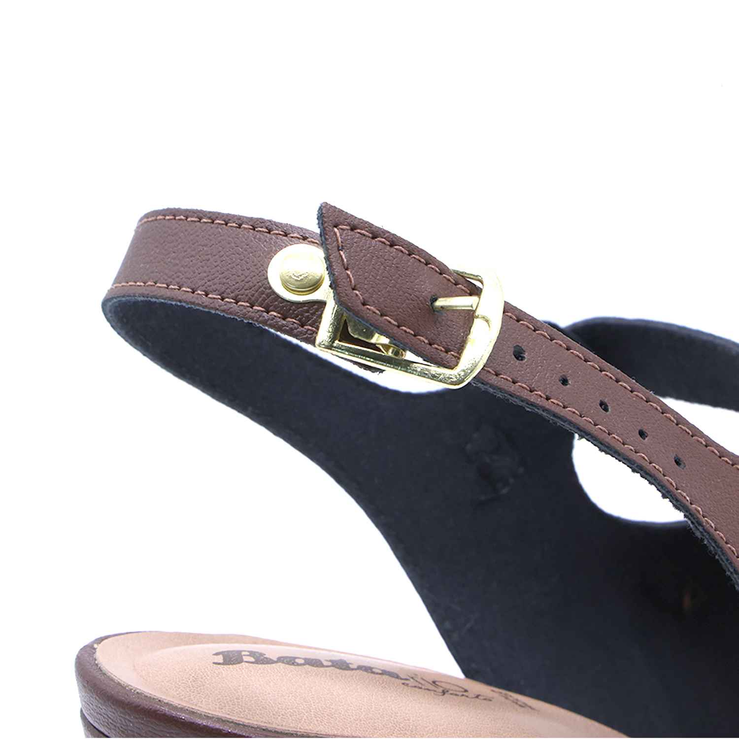 BR Brown Studded Multistrap Sandal
