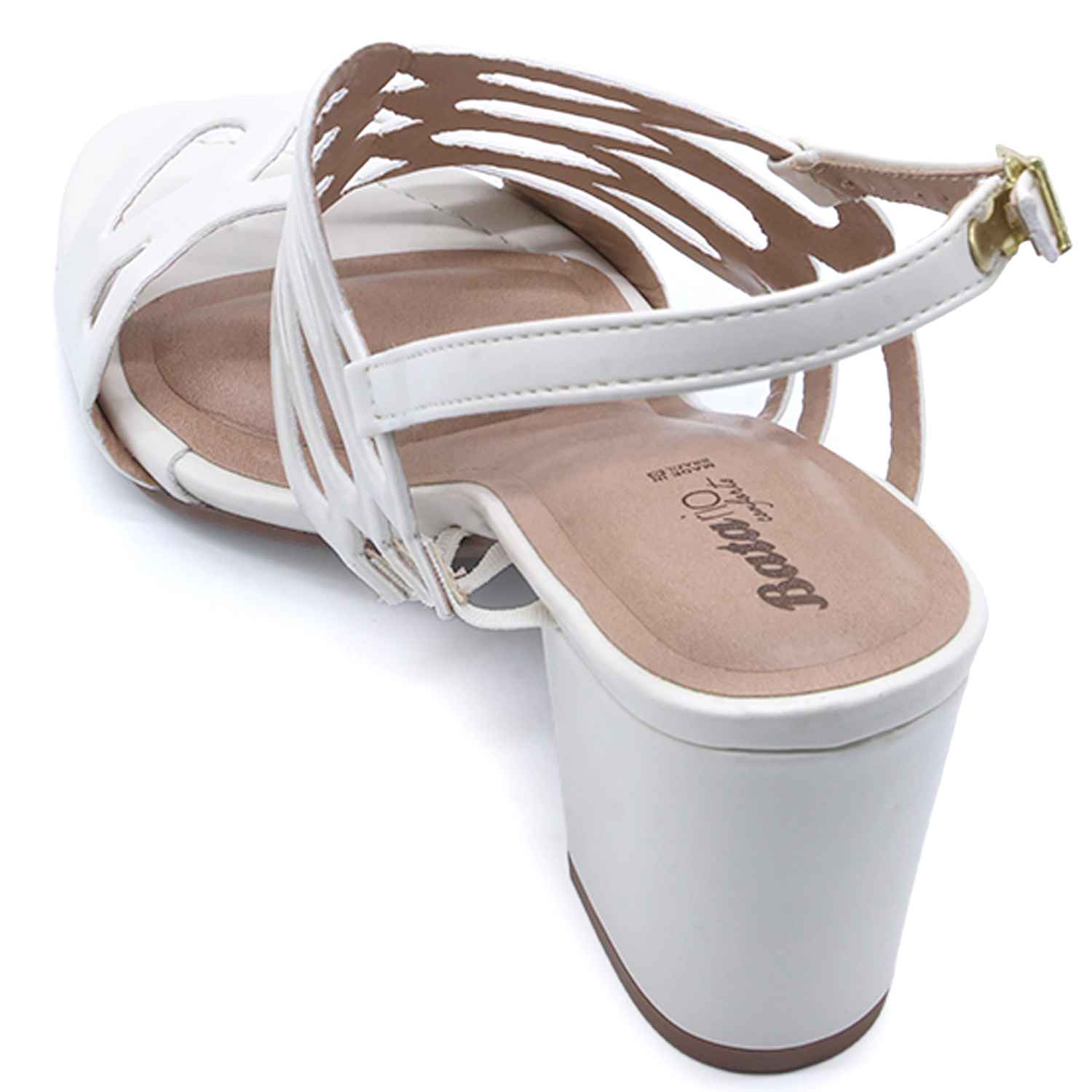 BR White Cage Sandal