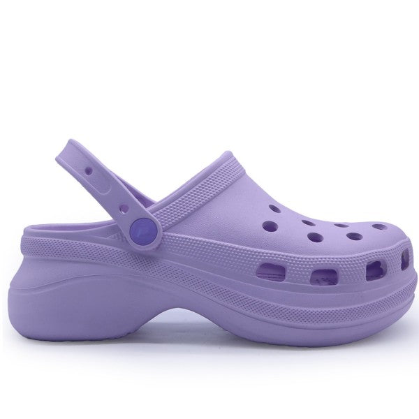 Chunky Purple Foam Clogs