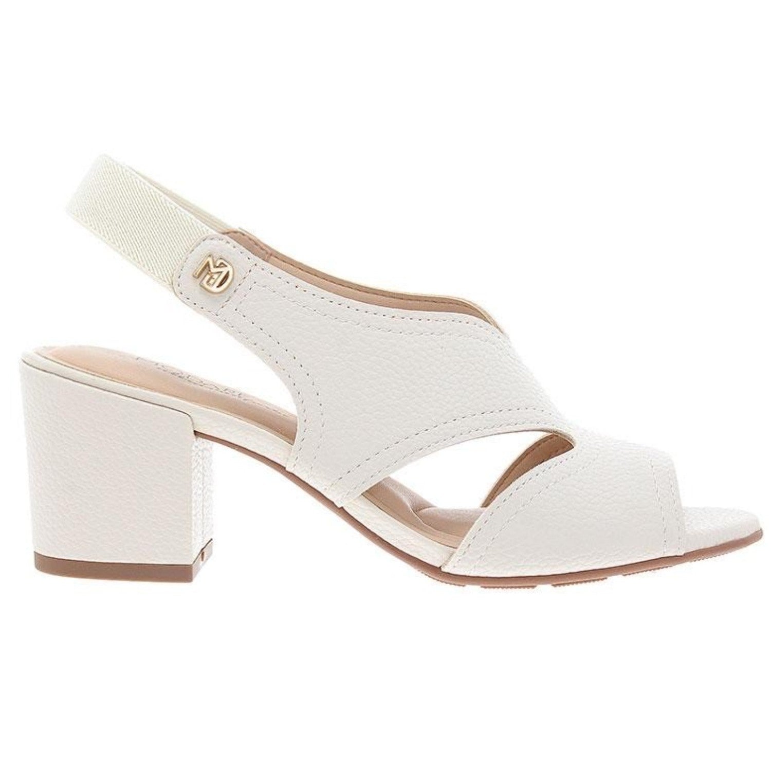 BR White V-Cut Sandal
