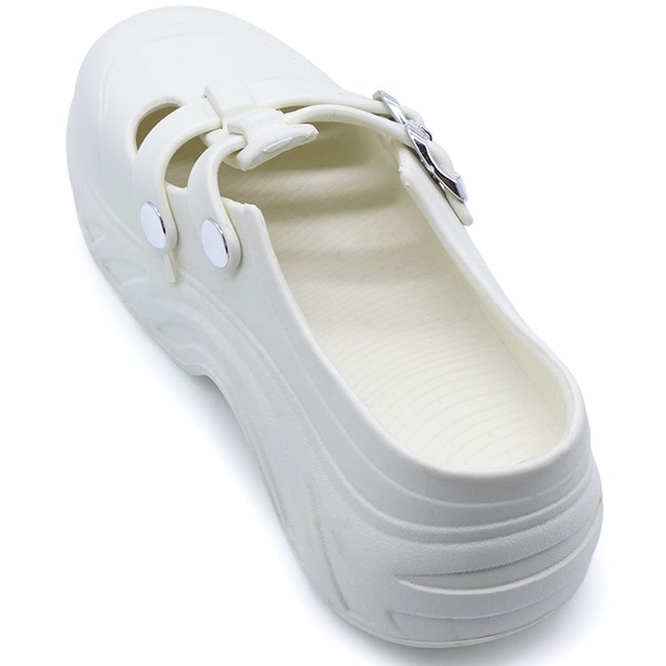 Chunky White Foam Slides