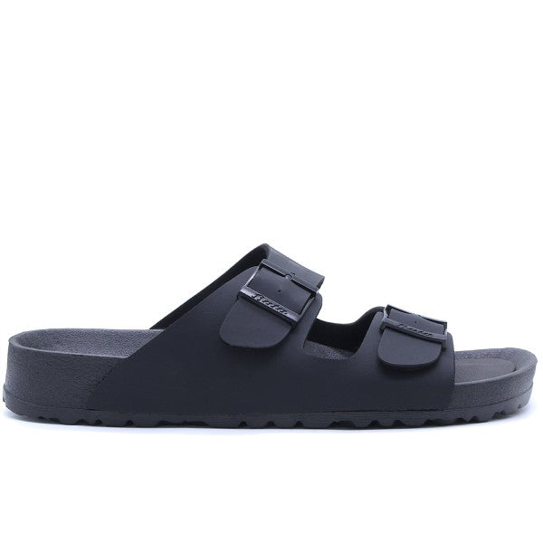 Black Flexi Slides