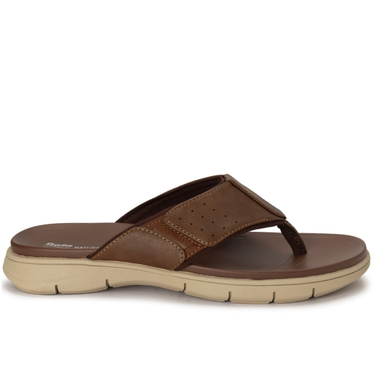 Comfit Naturfit Brown Thong Slides