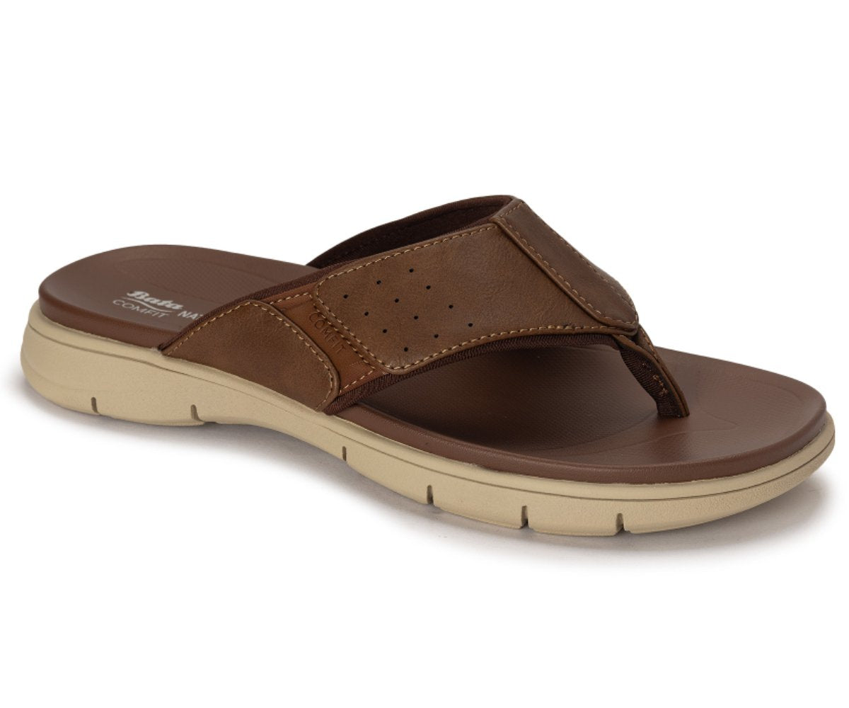 Comfit Naturfit Brown Thong Slides