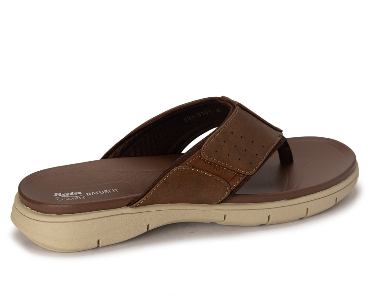 Comfit Naturfit Brown Thong Slides