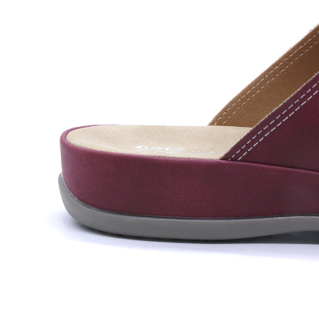 Comfit Burgundy Velcro Slides