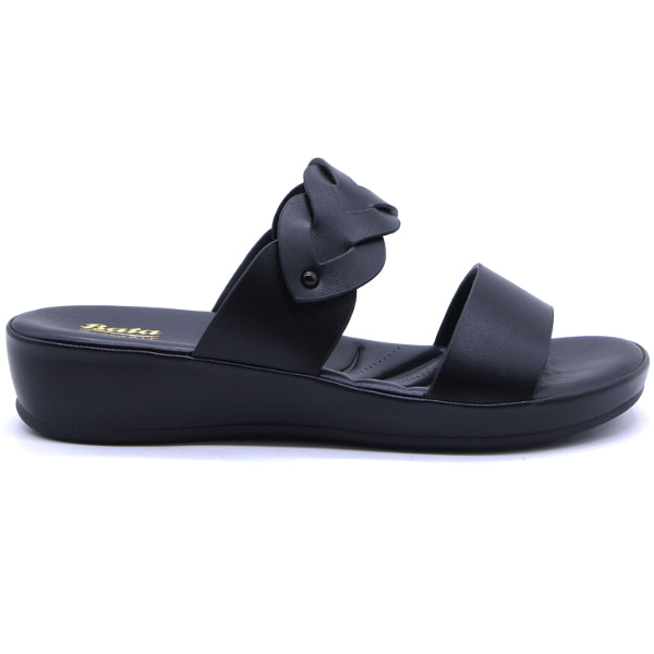 Comfit Braided Black Slides