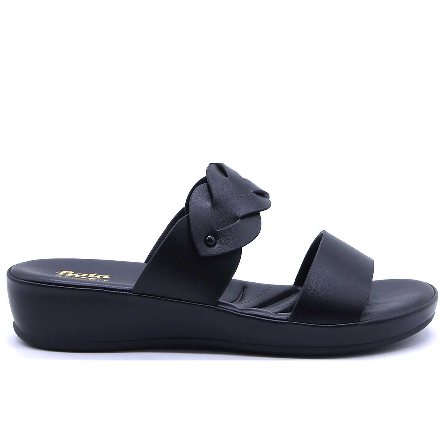 Comfit Braided Black Slides
