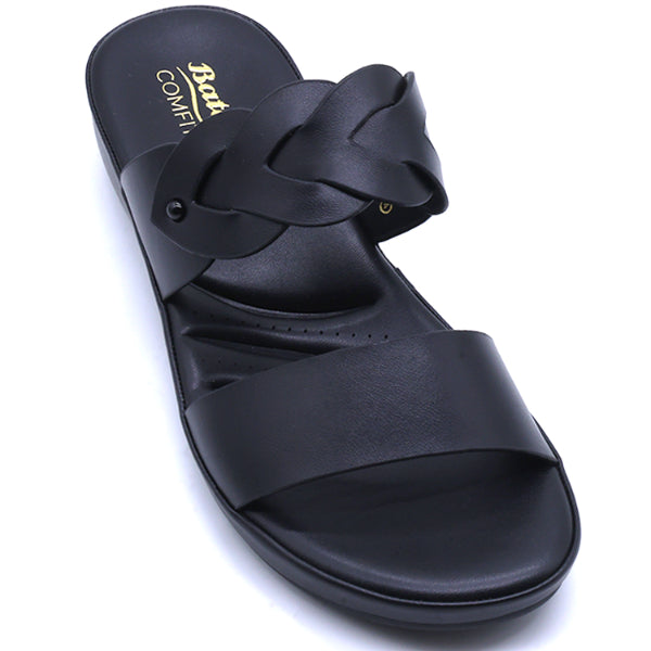 Comfit Braided Black Slides