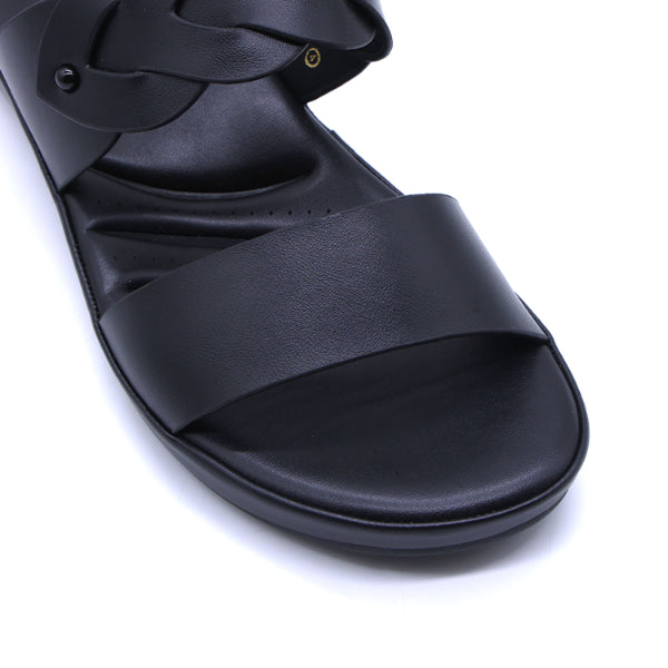 Comfit Braided Black Slides