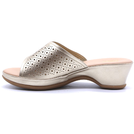 Comfit Gold Wedge Lasered Slides
