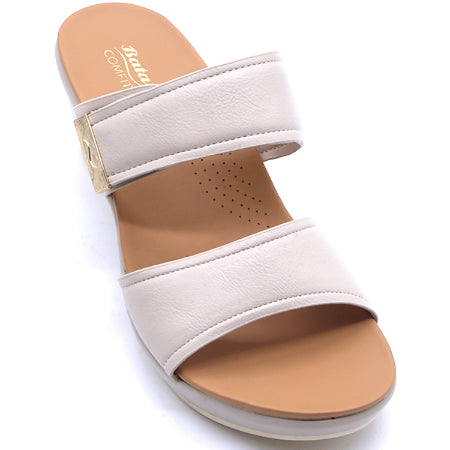 Comfit Beige Wedge Mule