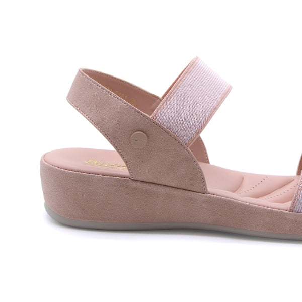 Comfit Pink Elastic Strap Sandals