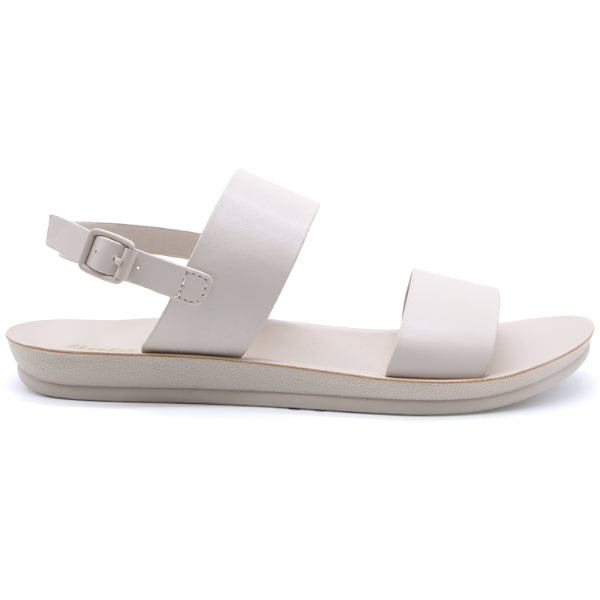 BEIGE MINIMALIST STRAP SANDALS