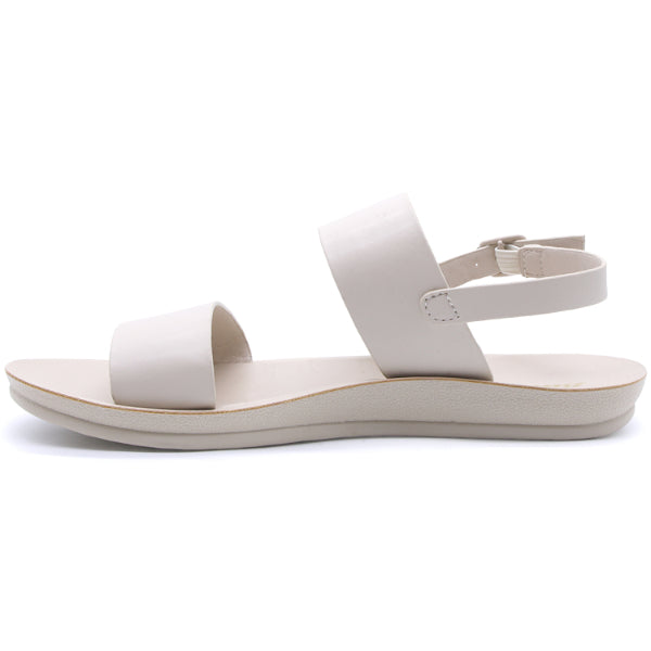 BEIGE MINIMALIST STRAP SANDALS