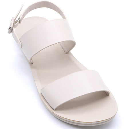 BEIGE MINIMALIST STRAP SANDALS