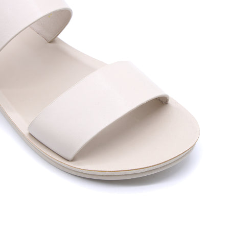 BEIGE MINIMALIST STRAP SANDALS