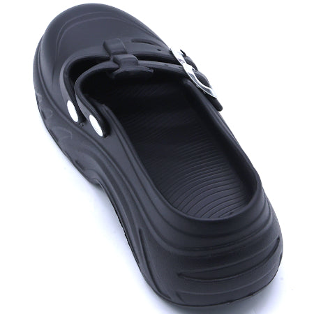 Chunky Black Foam Slides