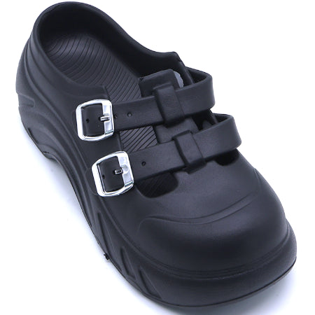 Chunky Black Foam Slides