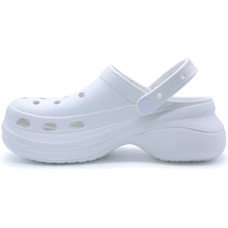 Chunky White Foam Clogs