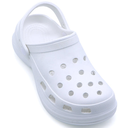 Chunky White Foam Clogs