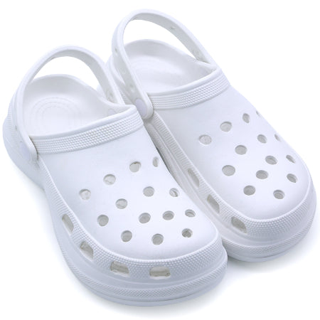 Chunky White Foam Clogs