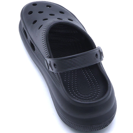 Thick Black Foam Clogs
