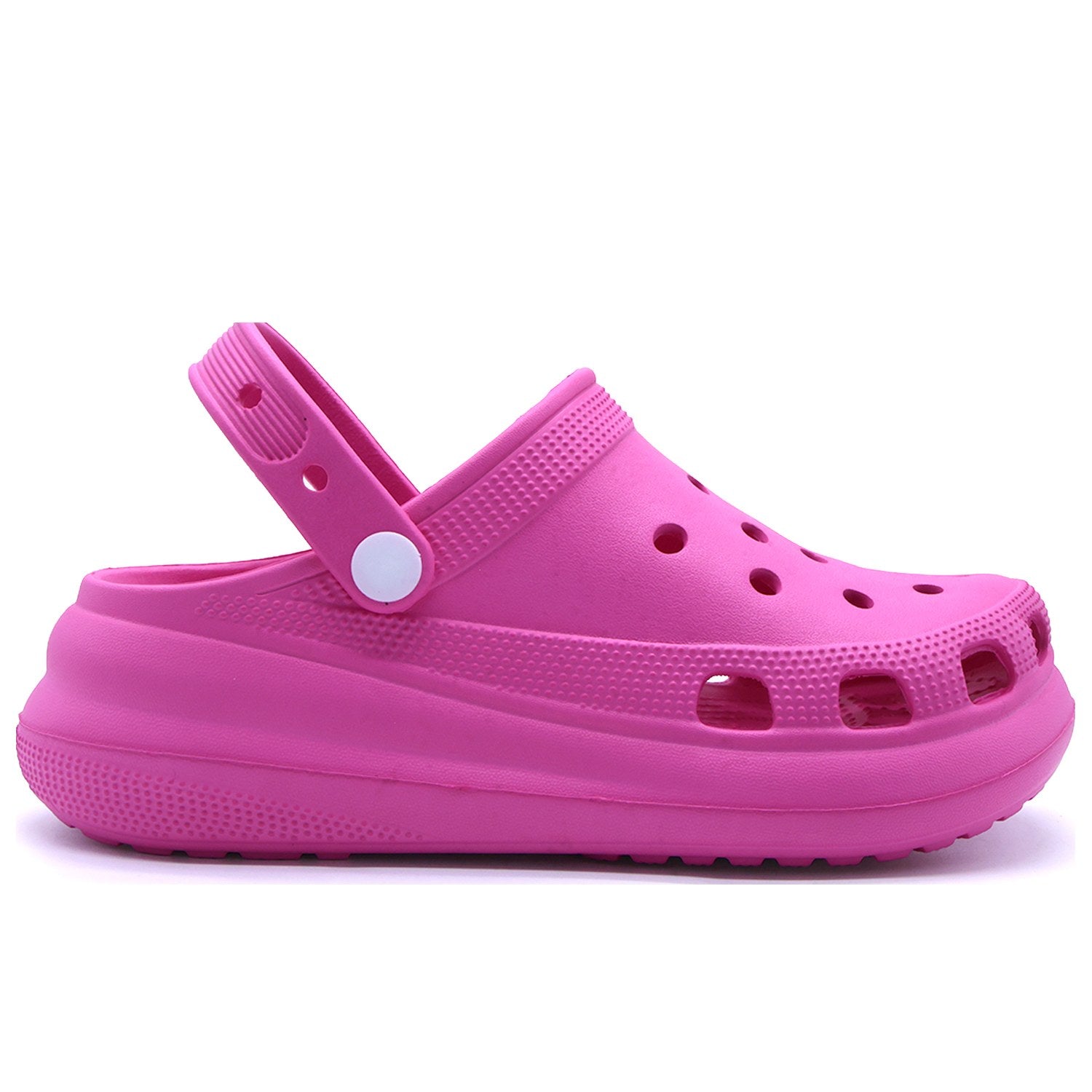 Thick Fuchsia Foam Clogs