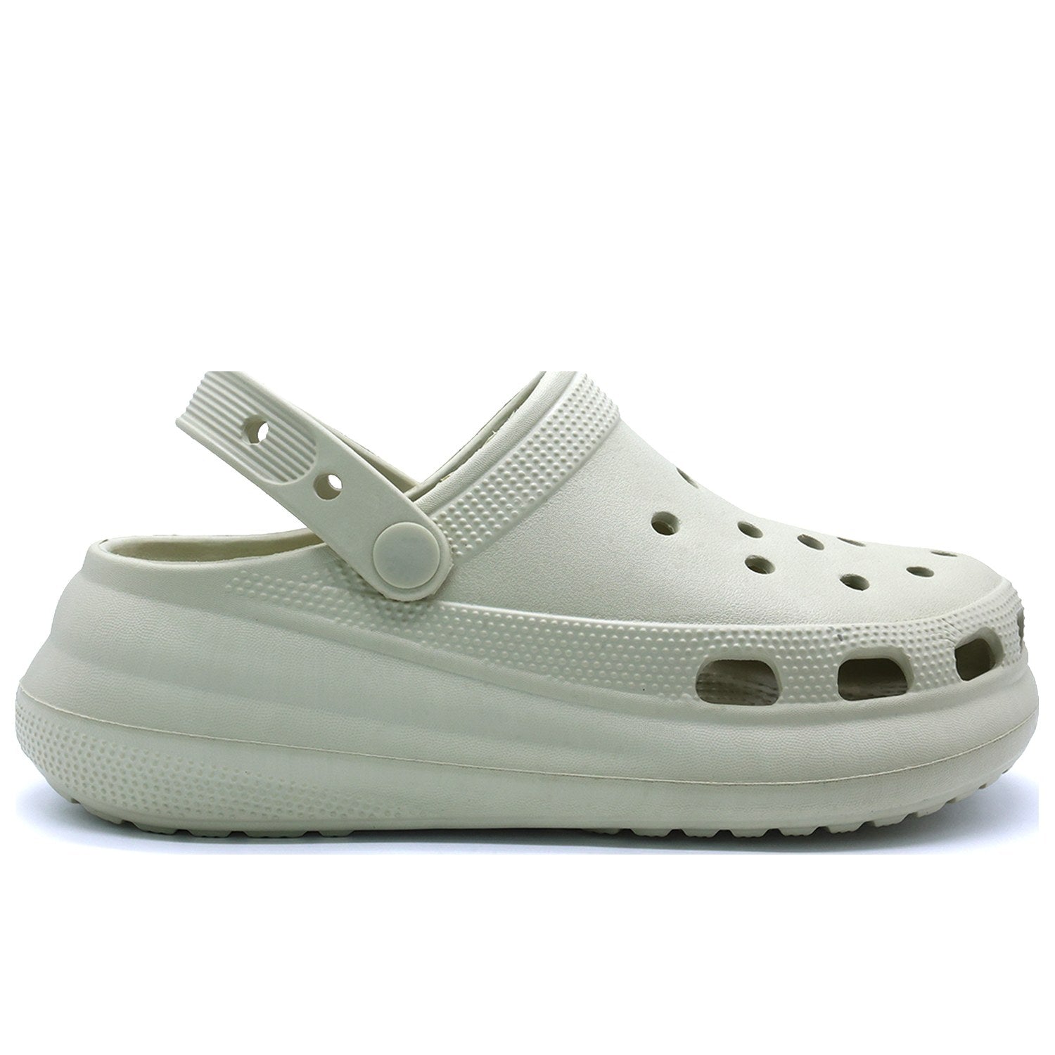 Thick Greige Foam Clogs