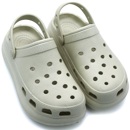 Thick Greige Foam Clogs