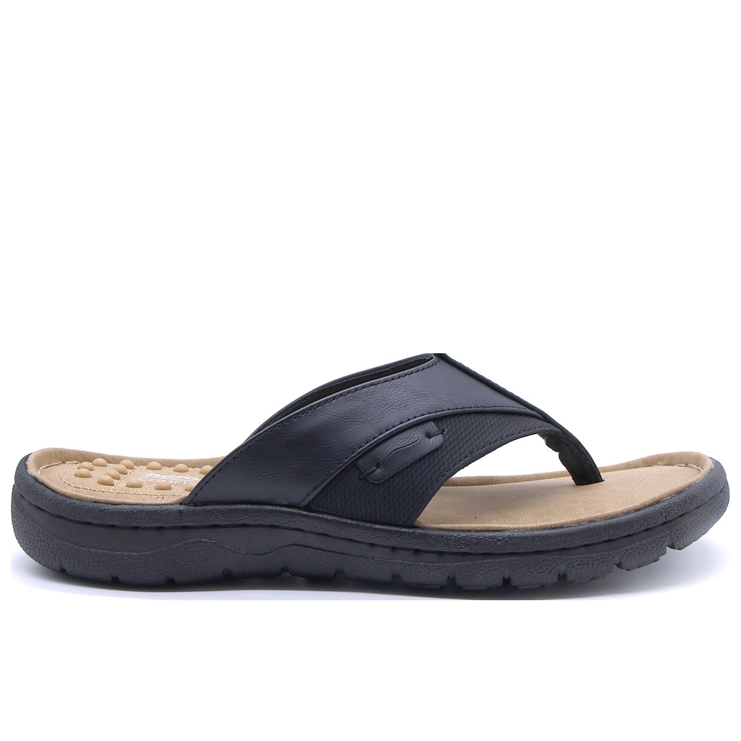 Comfit Wellness Black Thong Slides