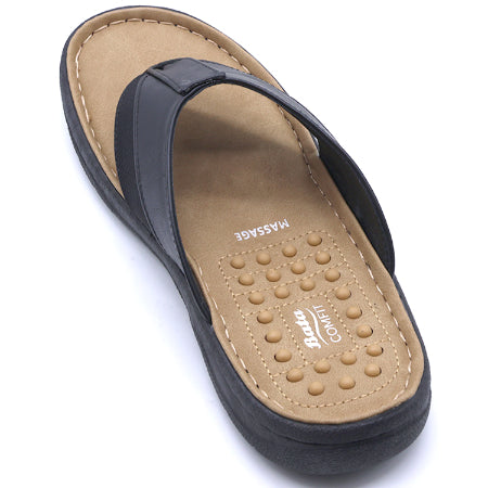 Comfit Wellness Black Thong Slides