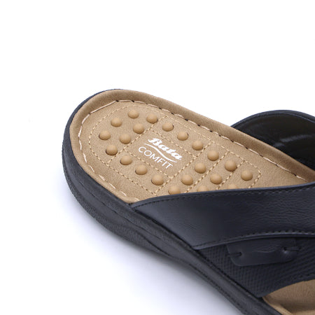 Comfit Wellness Black Thong Slides