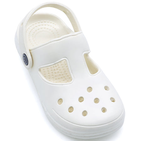Baby White Foam Clogs