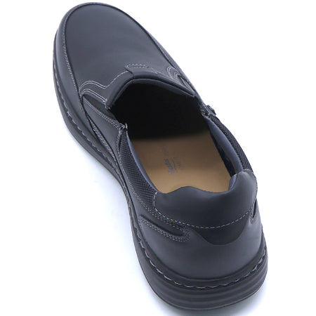 Comfit Black Stitched Slip-ons