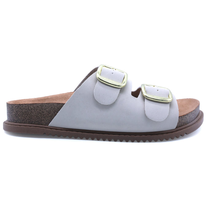BR Beige Nubuck Slides