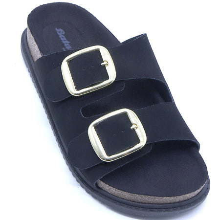 BR Black Nubuck Slides