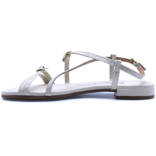 BR Strappy Printed Beige Sandals
