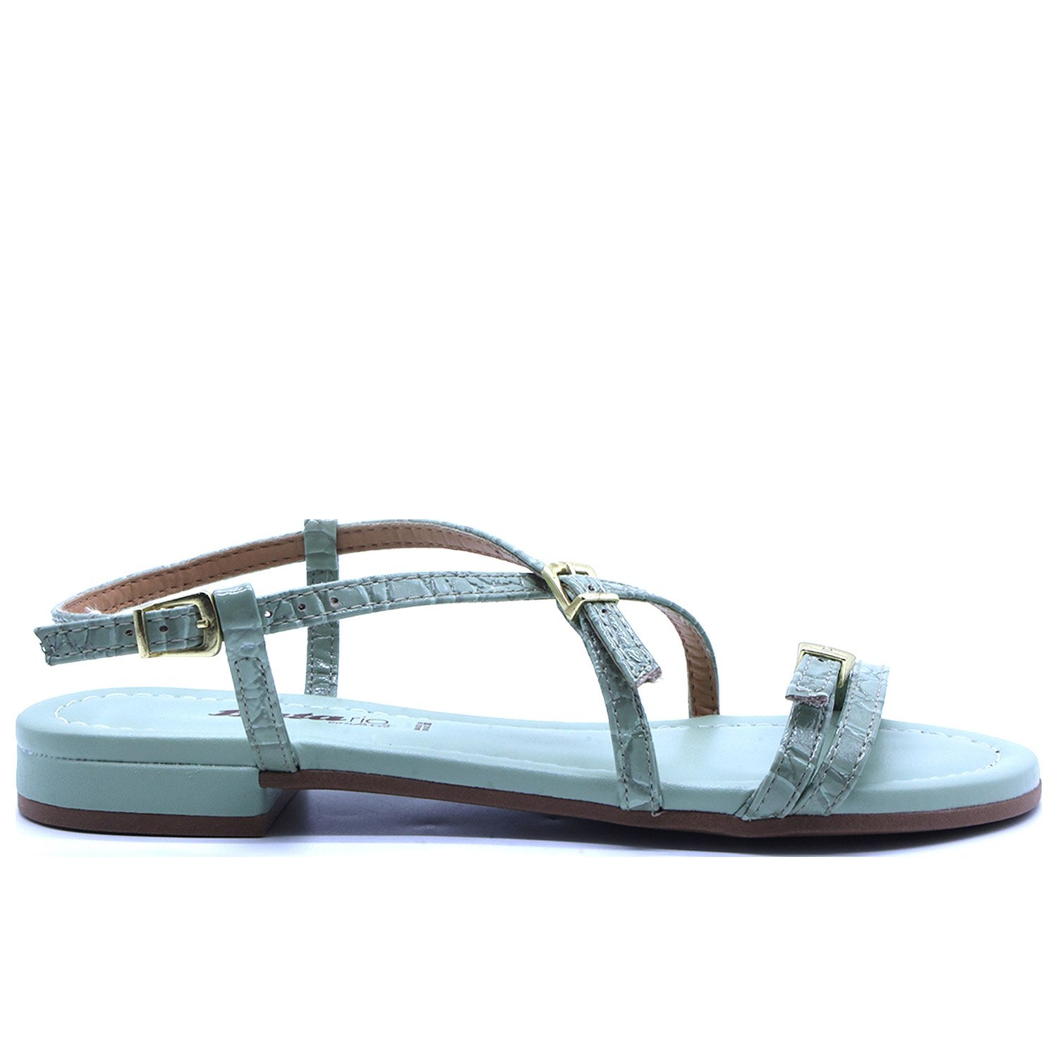 BR Strappy Printed Mint Sandals