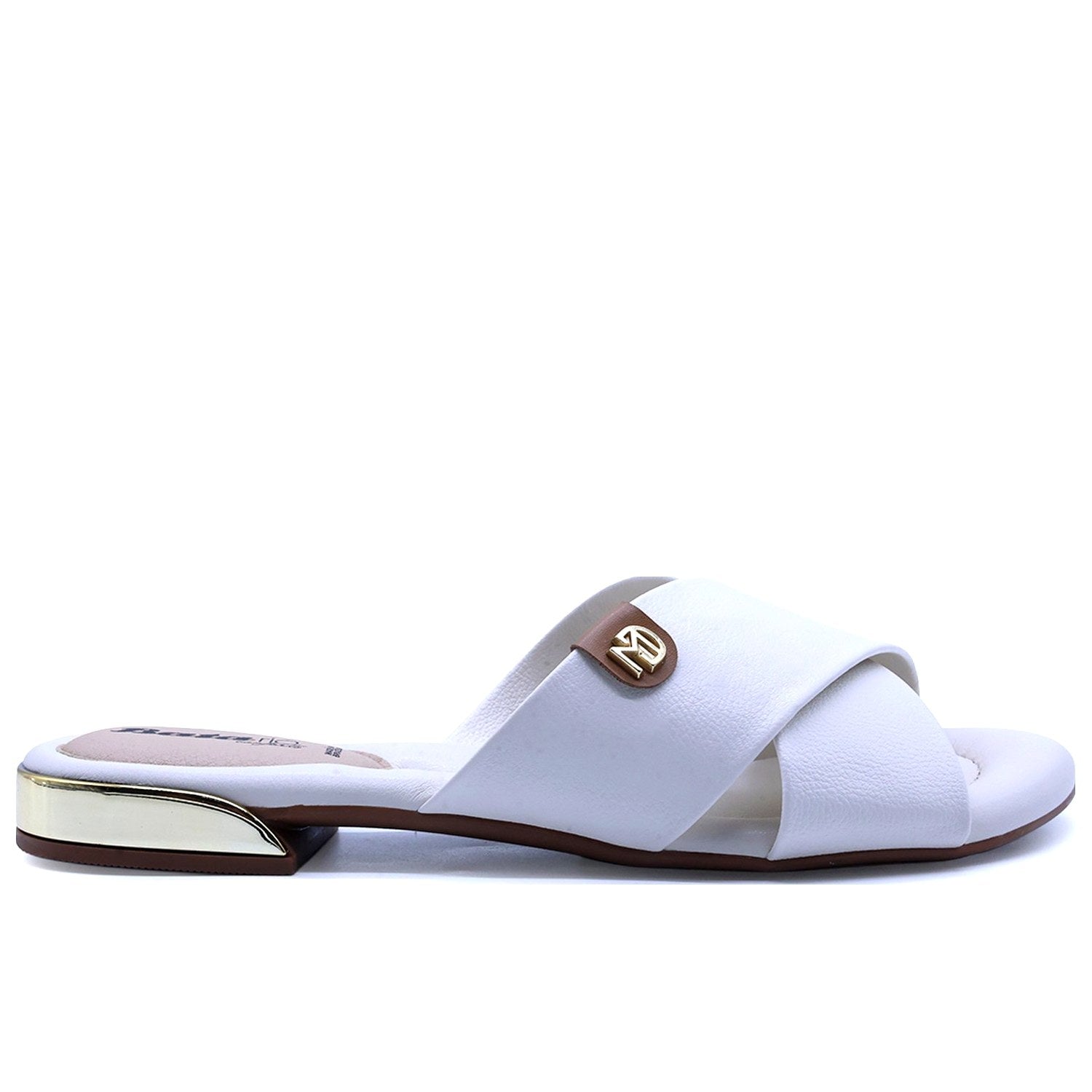 BR Gold Trim White Slide