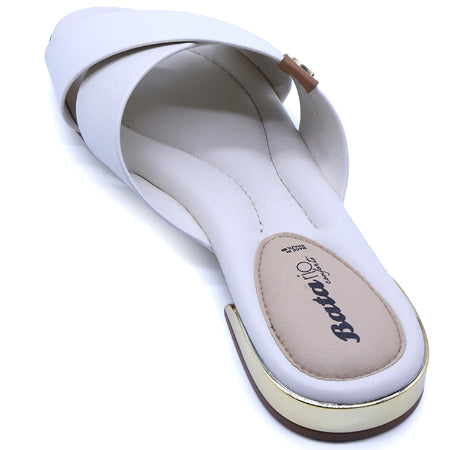 BR Gold Trim White Slide