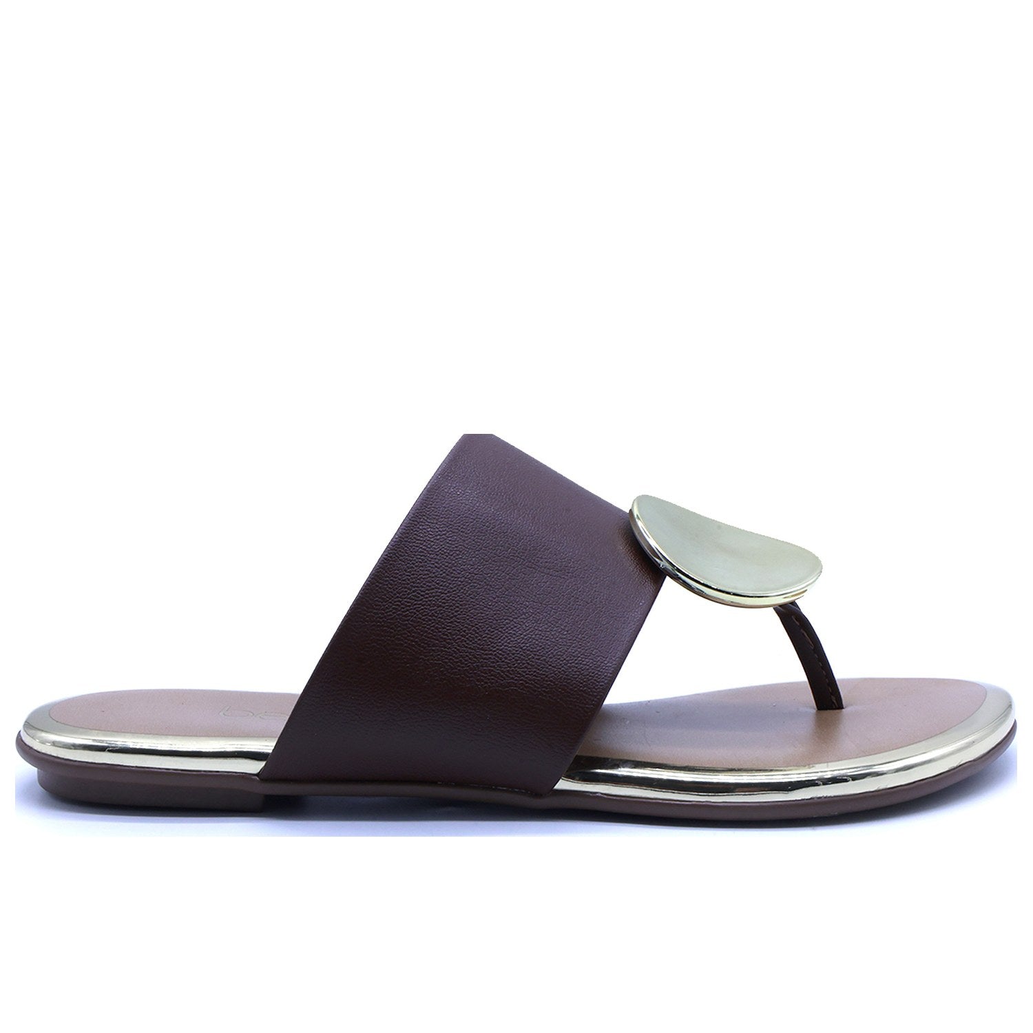 BR Brown Gold Charm Slide