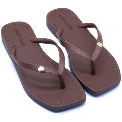 Marie Claire Brown Flip Flop