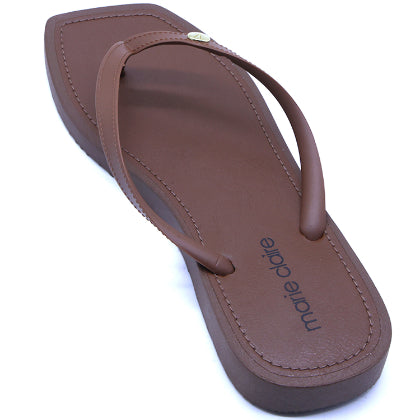 Marie Claire Brown Flip Flop